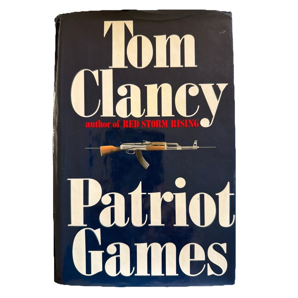 Patriot Games by Tom Clancy Hardcover Book First Edition & Printing Vintage Gift